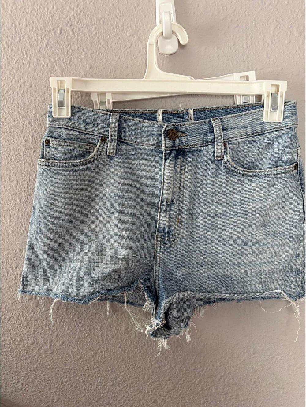 BDG High Waisted Light Wash Jean Shorts. Tag was removed but these measure the s